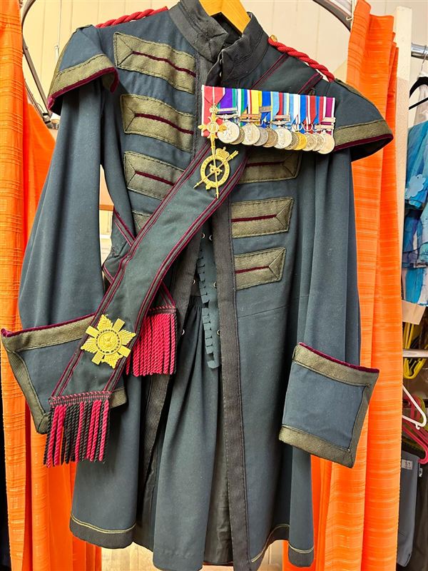 Medals mounted to uniform, photo 2